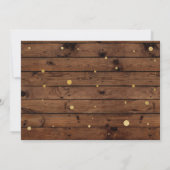 Photo Anniversaire Style Vintage Bois Invitation 4 (Dos)