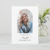 Photo Arch Christelijke begrafenis Dank u Bedankkaart (Staand voorkant)