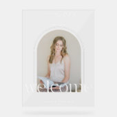 Photo Arch élégant Bienvenue fête de graduation (Recto)