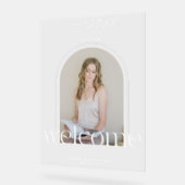 Photo Arch élégant Bienvenue fête de graduation (Angle)