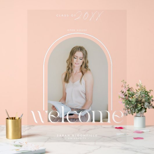 Photo Arch élégant Bienvenue fête de graduation (Mariage)