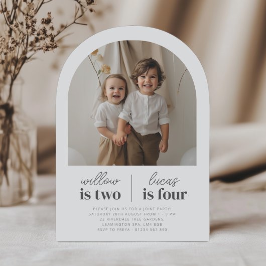 Photo Arch - Invitation conjointe à l'anniversaire