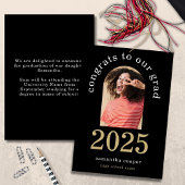 Photo Arch moderne 2025 Grad Black Faire-part