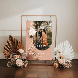 Photo Arch moderne Boho Watercolor Florals Mariage