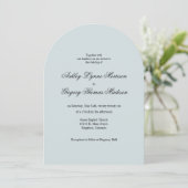 Photo Arch Shaped Wedding Invitation Kaart (Staand voorkant)
