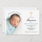 Photo Arché Baptême Invitation (Devant)