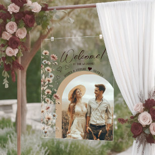 Photo Arche de Fleurs Sauvages Bohème Mariage Bien