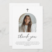 Photo Arché Première Communion Fille Merci (Devant / Derrière)