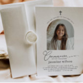 Photo Arché Première communion Invitation fille