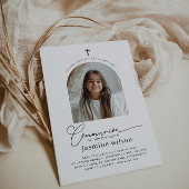 Photo Arché Première communion Invitation fille