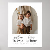 Photo Arched - Affiche de bienvenue d'anniversaire (Devant)