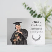 Photo avec branches - Faire-part de 3x5 (Debout devant)