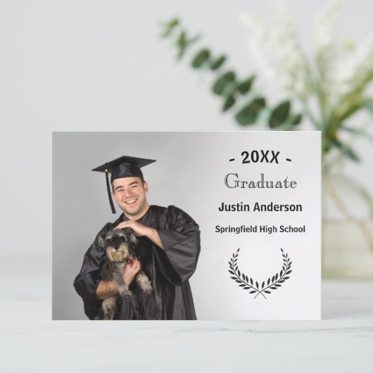 Photo avec branches - Faire-part de 3x5 (Debout devant)