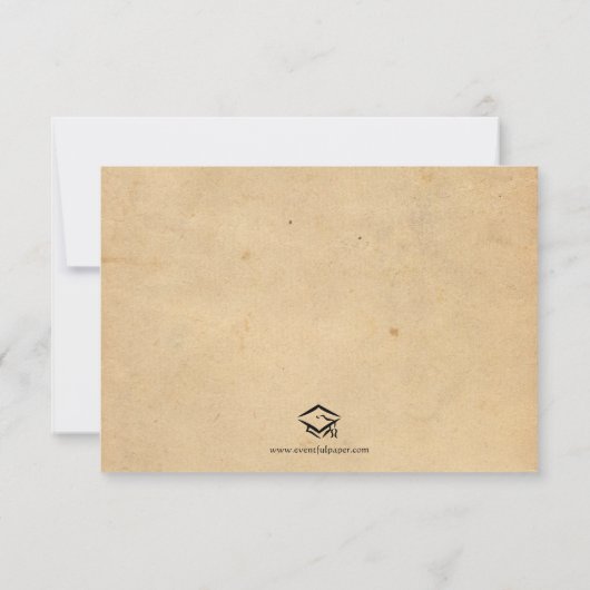 Photo avec branches - Faire-part de 3x5 (Dos)