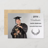 Photo avec branches - Faire-part de 3x5 (Devant / Derrière)