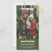 Photo avec Camouflage Imprimer Carte de vacances m (Devant)