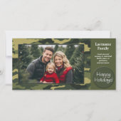 Photo avec Camouflage Imprimer Carte de vacances m (Devant)