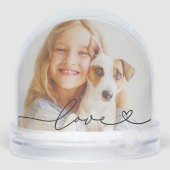 Photo avec cœur et écriture "Amour" en noir (Arrière)