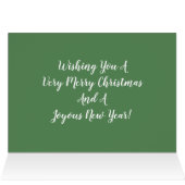 Photo Avec Nom, Joyeux, Carte De Noël (Intérieur Horizontal (haut))