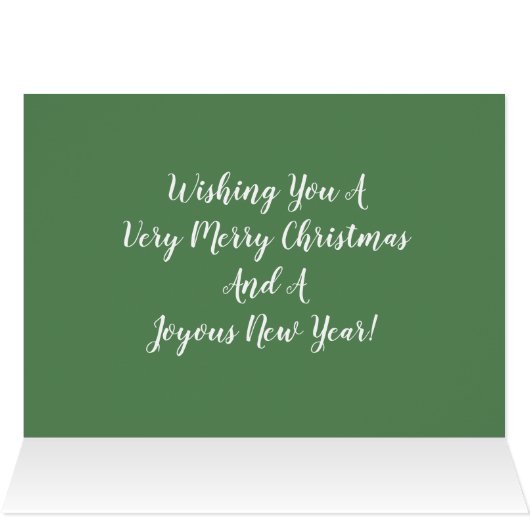 Photo Avec Nom, Joyeux, Carte De Noël (Intérieur Horizontal (haut))