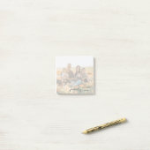 Photo avec nom Notes personnalisées de post-it déf (Sur un bureau)