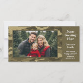 Photo avec Tan Camo carte de vacances pour le thèm (Devant)