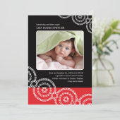 Photo Baby Black Bandhini Faire-part de naissance (Debout devant)