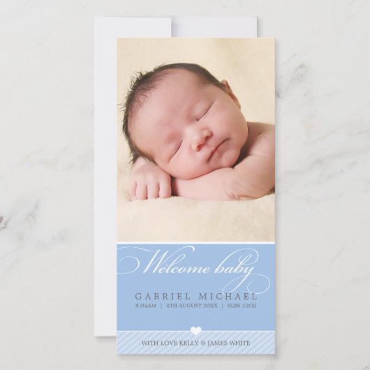 PHOTO BABY FAIRE-PART :: beau type 5 (Devant)