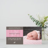 PHOTO BABY FAIRE-PART :: happy pieds 1L (Debout devant)