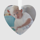 Photo Baby First Christmas Ceramic Ornament (devant)