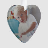 Photo Baby First Christmas Ceramic Ornament (devant)