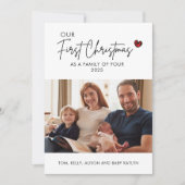 Photo Baby First Christmas Faire-part de naissance (Devant)