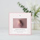 Photo Baby Girl Name Faire-part de naissance (Debout devant)