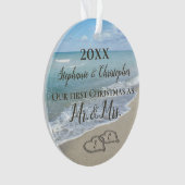 Photo Back First Christmas Together Beach (devant)