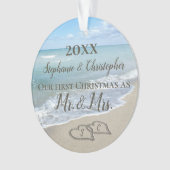 Photo Back First Christmas Together Beach (devant)