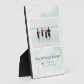 Photo Baptême chrétien Plaque commémorative Océan Bleu (Côté)