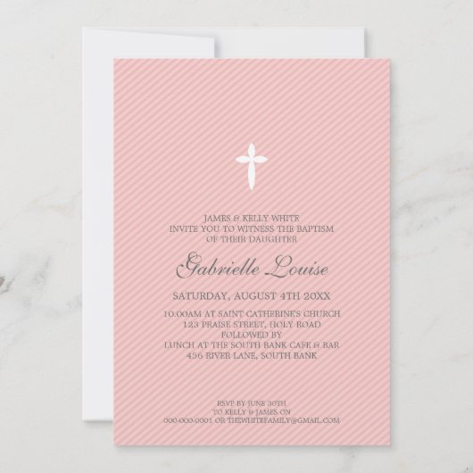 PHOTO BAPTISM INVITATION :: beau type 1 (Dos)