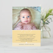 PHOTO BAPTISM INVITATION :: beau type 2 (Debout devant)