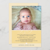 PHOTO BAPTISM INVITATION :: beau type 2 (Devant / Derrière)