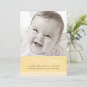 PHOTO BAPTISM INVITATION :: beau type 2 (Debout devant)