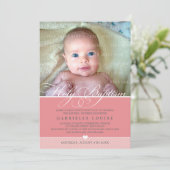 PHOTO BAPTISM INVITATION :: charmant type 1 (Debout devant)