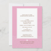 PHOTO BAPTISM INVITATION :: dit doucement 2P (Dos)