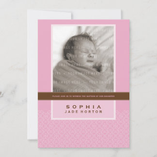 PHOTO BAPTISM INVITATION :: dit doucement 2P