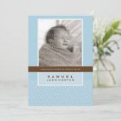 PHOTO BAPTISM INVITATION :: dit doucement 4P (Debout devant)