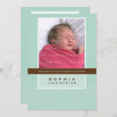 PHOTO BAPTISM INVITATION :: dit doucement 5P (Devant / Derrière)