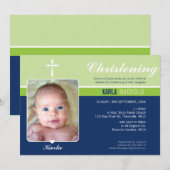 PHOTO BAPTISM INVITATION :: peace 2 L (Devant / Derrière)