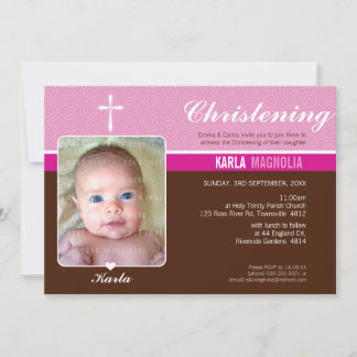 PHOTO BAPTISM INVITATION :: peace 3 L