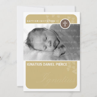 PHOTO BAPTISM INVITATION :: point cardiaque 6P