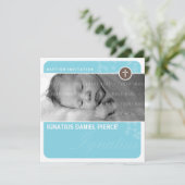 PHOTO BAPTISM INVITATION :: point cardiaque 7SQ (Debout devant)