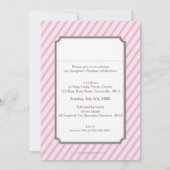 PHOTO BAPTISM INVITATIONS :: candystripes 1P (Dos)